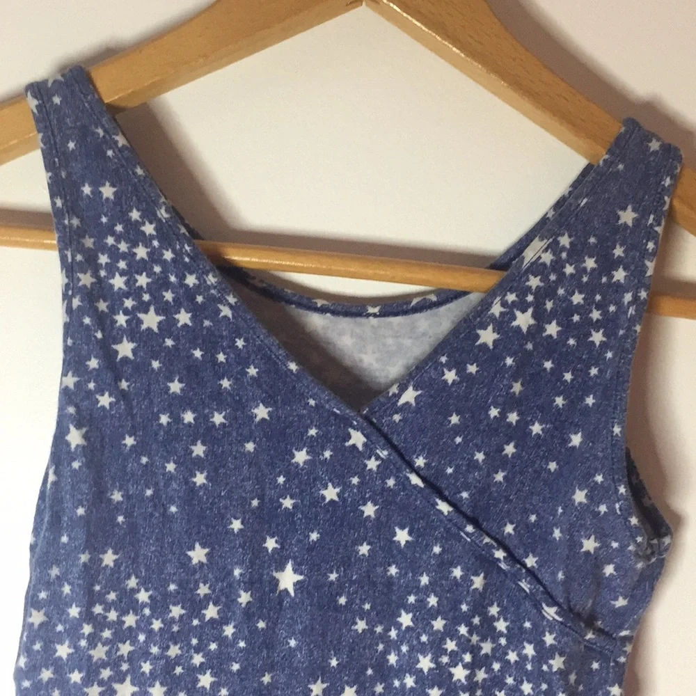 SO Tee Shirt Tank Dress with Stars Size S (10)